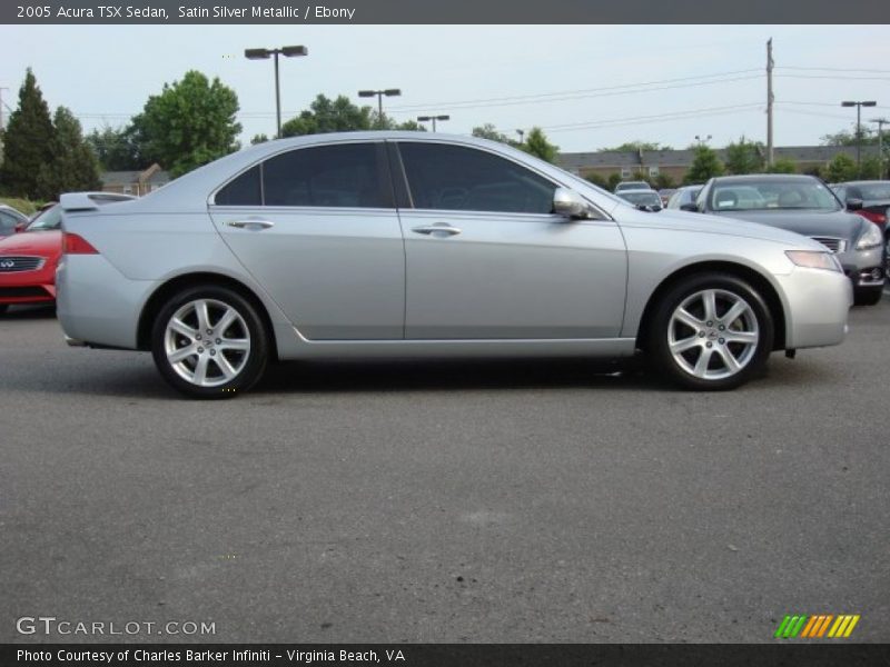Satin Silver Metallic / Ebony 2005 Acura TSX Sedan