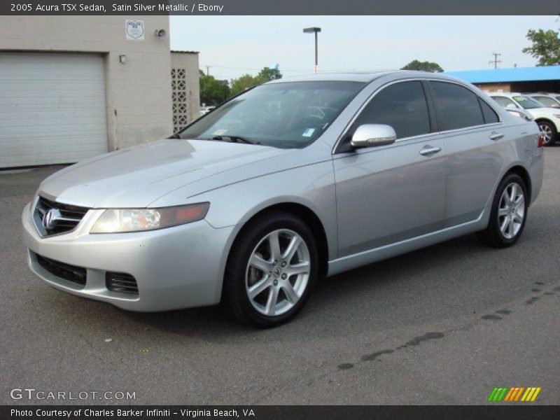Satin Silver Metallic / Ebony 2005 Acura TSX Sedan