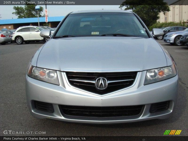 Satin Silver Metallic / Ebony 2005 Acura TSX Sedan