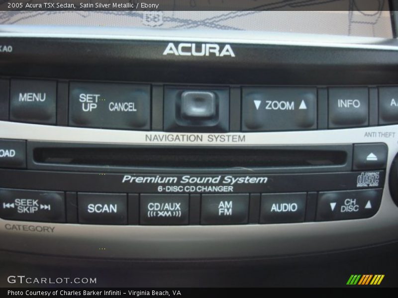 Satin Silver Metallic / Ebony 2005 Acura TSX Sedan