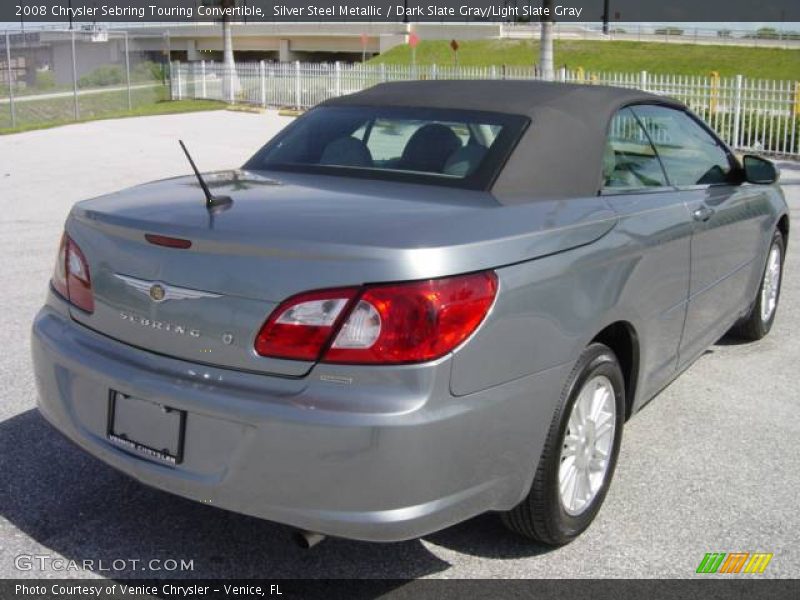 Silver Steel Metallic / Dark Slate Gray/Light Slate Gray 2008 Chrysler Sebring Touring Convertible