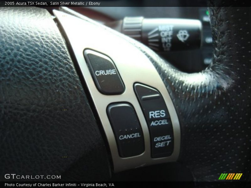 Satin Silver Metallic / Ebony 2005 Acura TSX Sedan