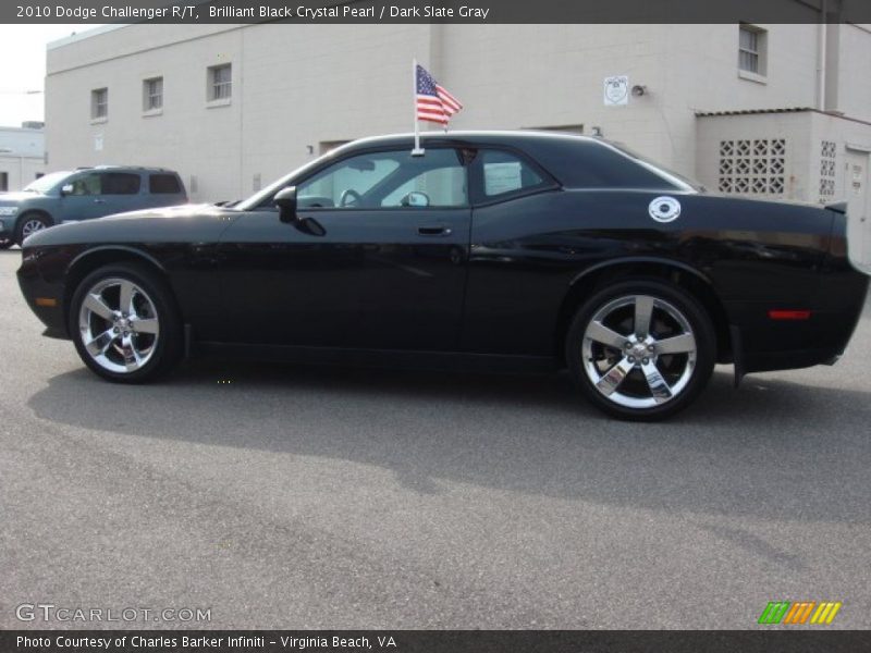 Brilliant Black Crystal Pearl / Dark Slate Gray 2010 Dodge Challenger R/T
