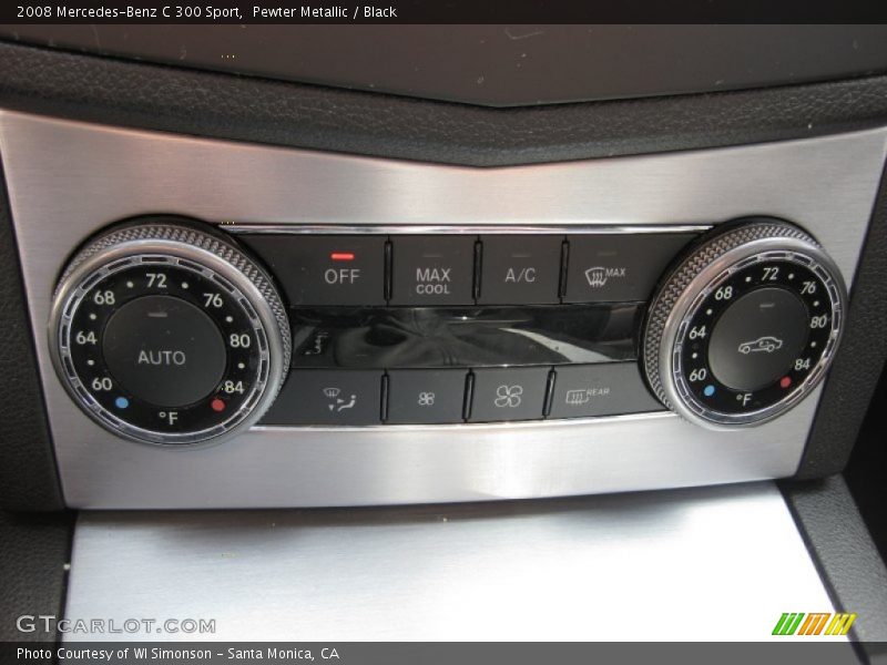 Pewter Metallic / Black 2008 Mercedes-Benz C 300 Sport