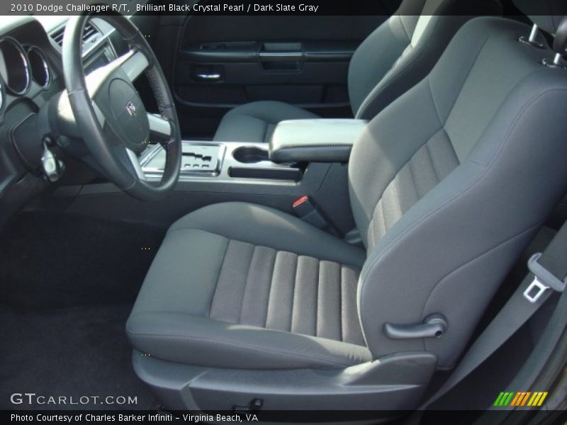 Brilliant Black Crystal Pearl / Dark Slate Gray 2010 Dodge Challenger R/T
