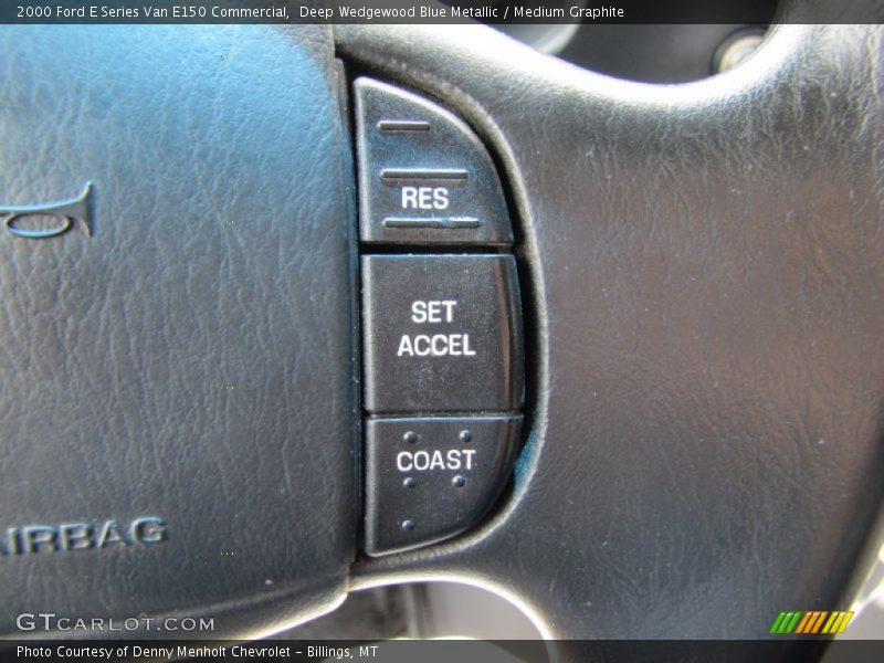 Deep Wedgewood Blue Metallic / Medium Graphite 2000 Ford E Series Van E150 Commercial