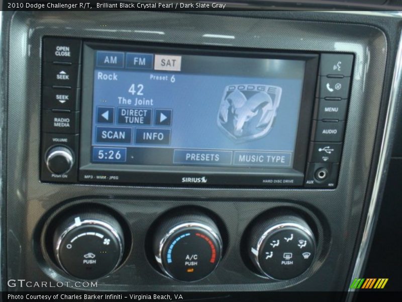 Brilliant Black Crystal Pearl / Dark Slate Gray 2010 Dodge Challenger R/T