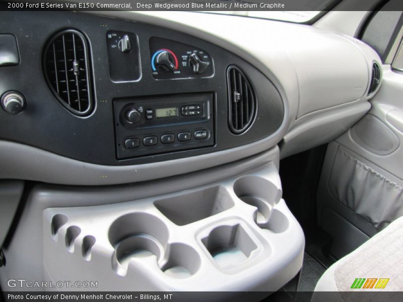 Deep Wedgewood Blue Metallic / Medium Graphite 2000 Ford E Series Van E150 Commercial
