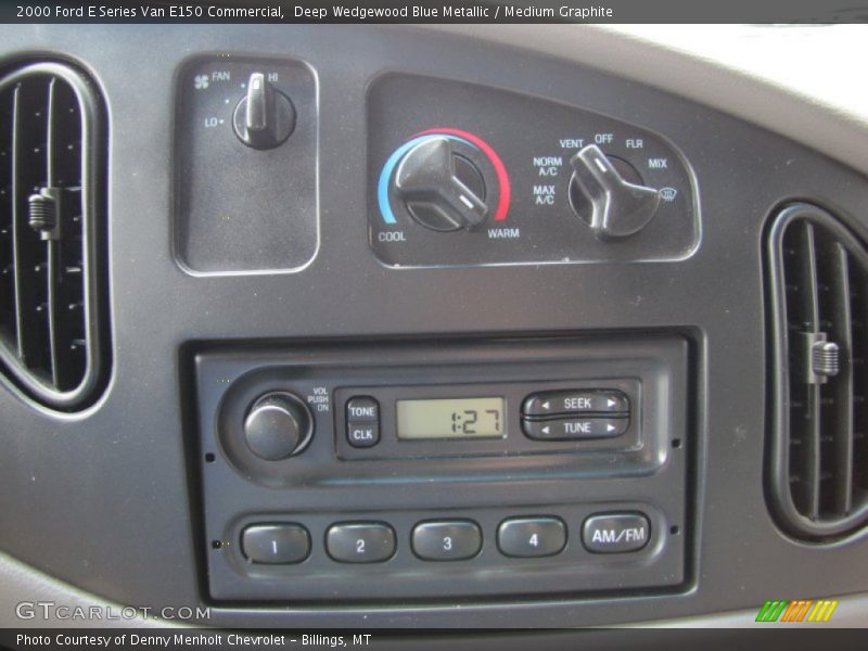 Deep Wedgewood Blue Metallic / Medium Graphite 2000 Ford E Series Van E150 Commercial
