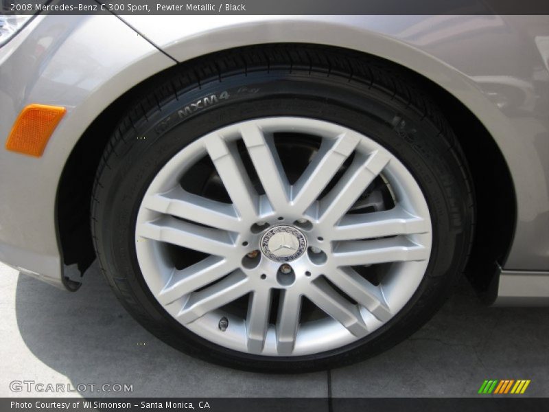 Pewter Metallic / Black 2008 Mercedes-Benz C 300 Sport