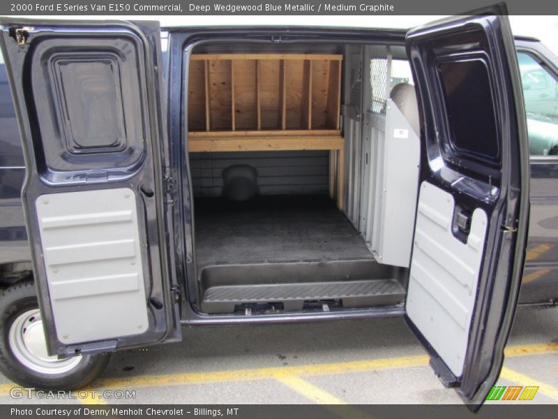 Deep Wedgewood Blue Metallic / Medium Graphite 2000 Ford E Series Van E150 Commercial