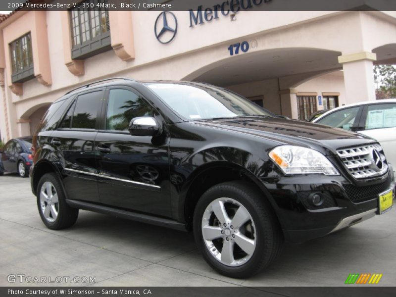 Black / Cashmere 2009 Mercedes-Benz ML 350 4Matic