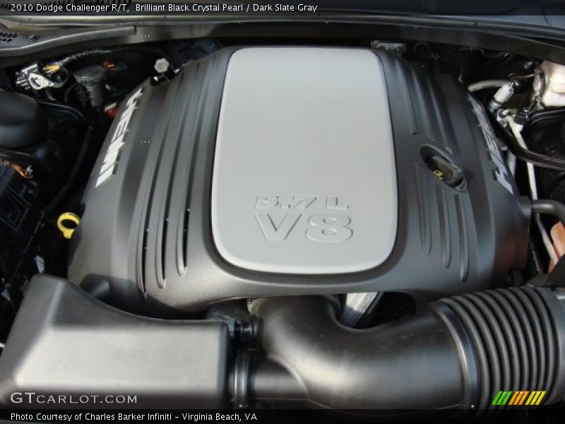 Brilliant Black Crystal Pearl / Dark Slate Gray 2010 Dodge Challenger R/T