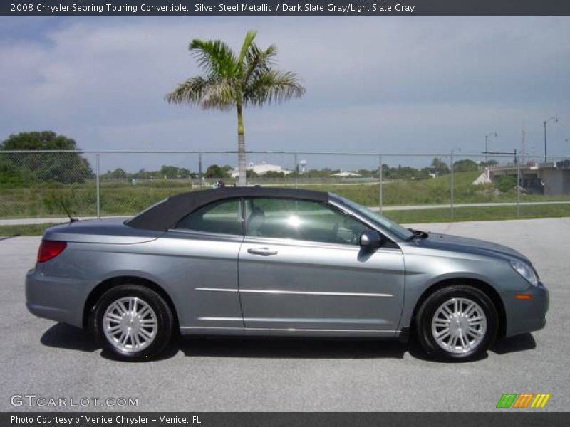 Silver Steel Metallic / Dark Slate Gray/Light Slate Gray 2008 Chrysler Sebring Touring Convertible