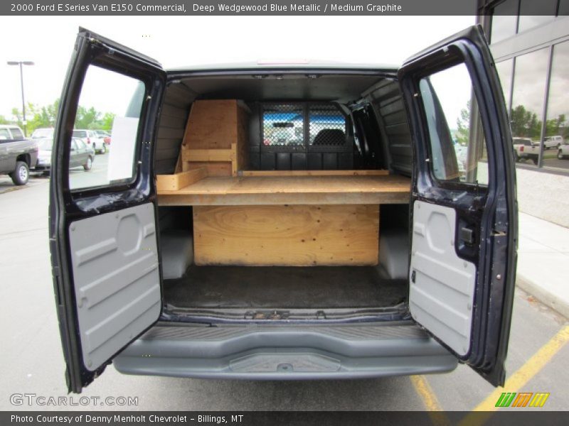 Deep Wedgewood Blue Metallic / Medium Graphite 2000 Ford E Series Van E150 Commercial