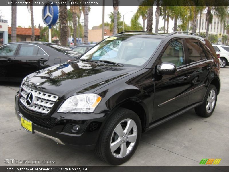 Black / Cashmere 2009 Mercedes-Benz ML 350 4Matic