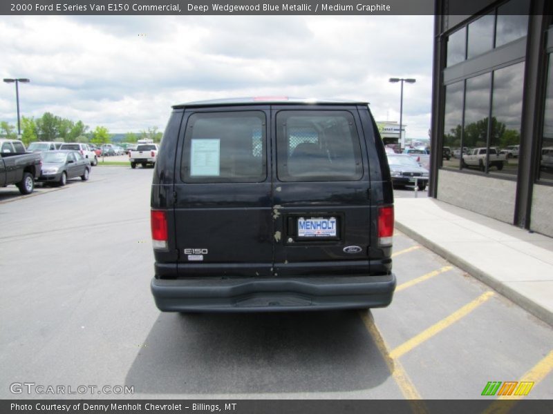 Deep Wedgewood Blue Metallic / Medium Graphite 2000 Ford E Series Van E150 Commercial