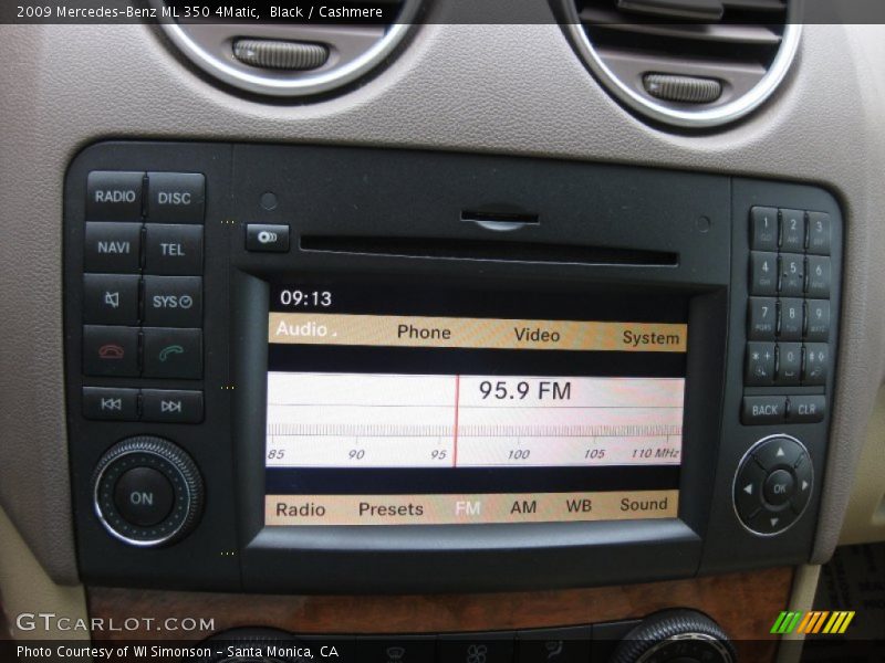 Black / Cashmere 2009 Mercedes-Benz ML 350 4Matic