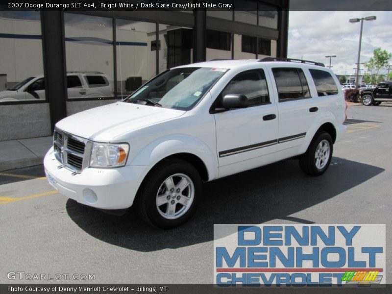 Bright White / Dark Slate Gray/Light Slate Gray 2007 Dodge Durango SLT 4x4