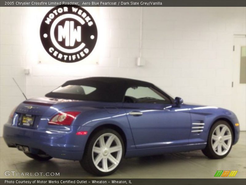 Aero Blue Pearlcoat / Dark Slate Grey/Vanilla 2005 Chrysler Crossfire Limited Roadster
