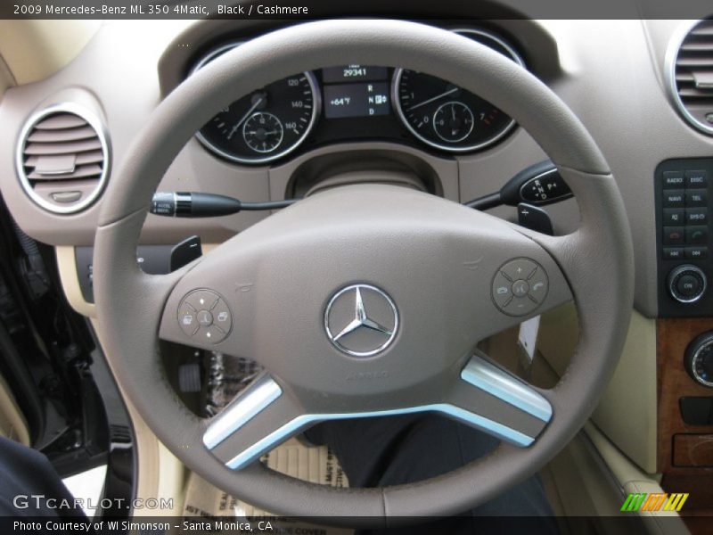 Black / Cashmere 2009 Mercedes-Benz ML 350 4Matic