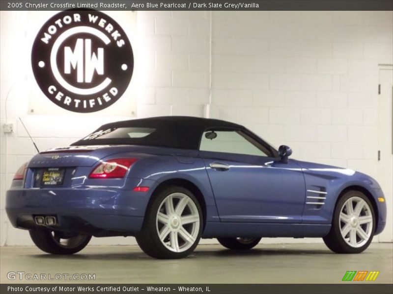 Aero Blue Pearlcoat / Dark Slate Grey/Vanilla 2005 Chrysler Crossfire Limited Roadster