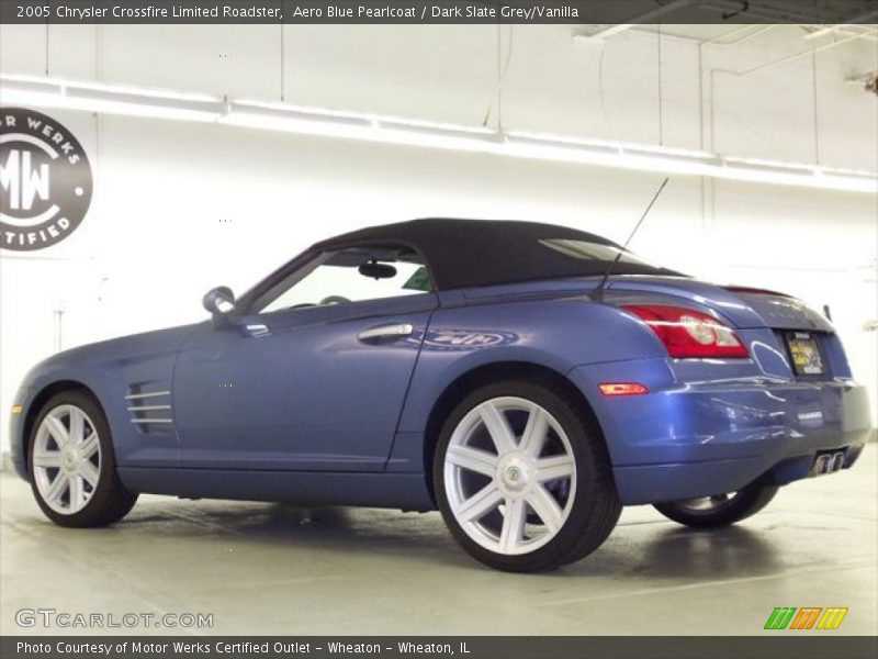 Aero Blue Pearlcoat / Dark Slate Grey/Vanilla 2005 Chrysler Crossfire Limited Roadster