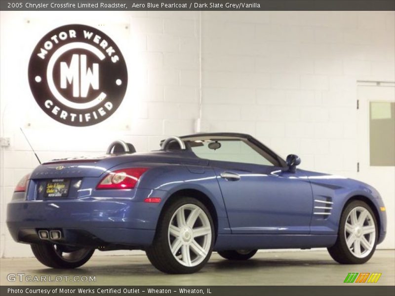 Aero Blue Pearlcoat / Dark Slate Grey/Vanilla 2005 Chrysler Crossfire Limited Roadster
