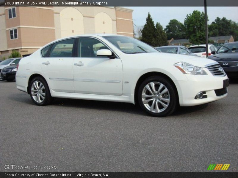 Moonlight White / Graphite 2008 Infiniti M 35x AWD Sedan