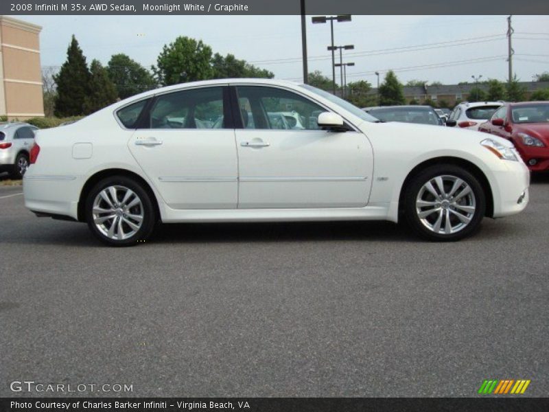 Moonlight White / Graphite 2008 Infiniti M 35x AWD Sedan