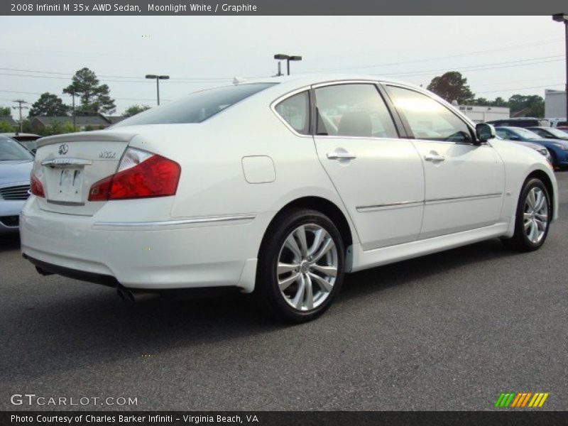 Moonlight White / Graphite 2008 Infiniti M 35x AWD Sedan