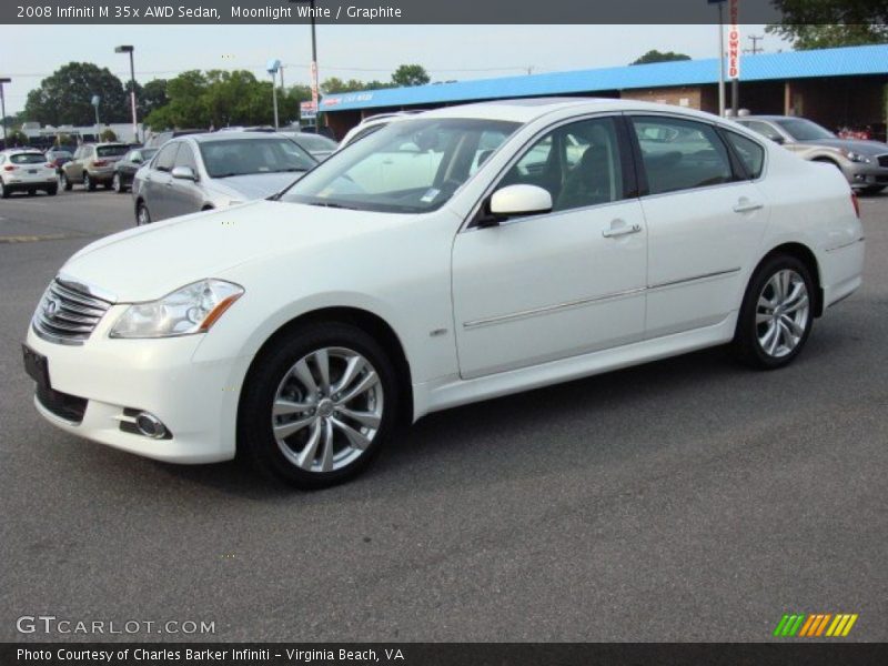 Moonlight White / Graphite 2008 Infiniti M 35x AWD Sedan