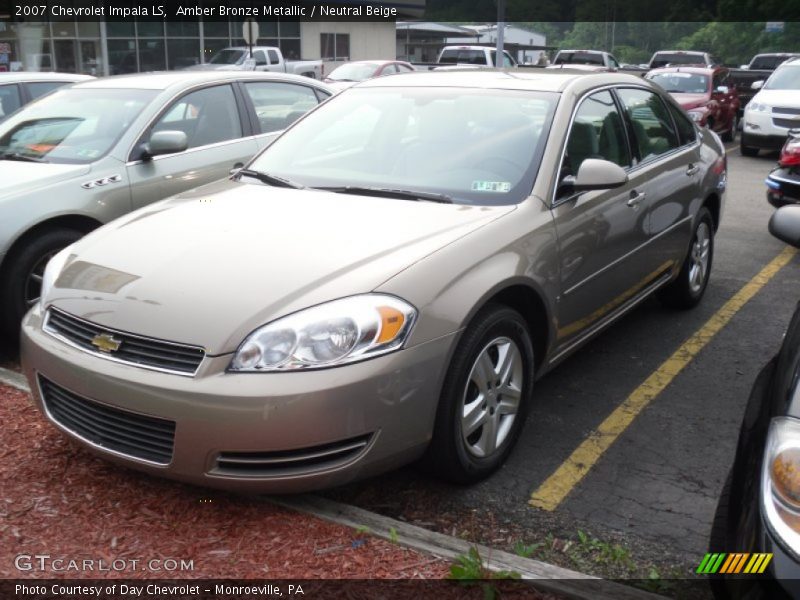 Amber Bronze Metallic / Neutral Beige 2007 Chevrolet Impala LS