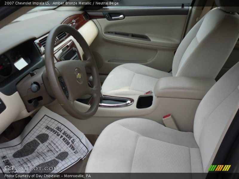 Amber Bronze Metallic / Neutral Beige 2007 Chevrolet Impala LS