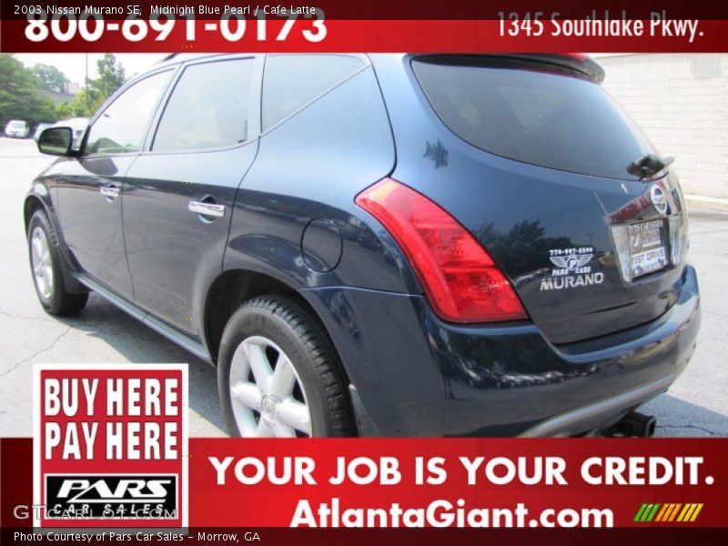 Midnight Blue Pearl / Cafe Latte 2003 Nissan Murano SE