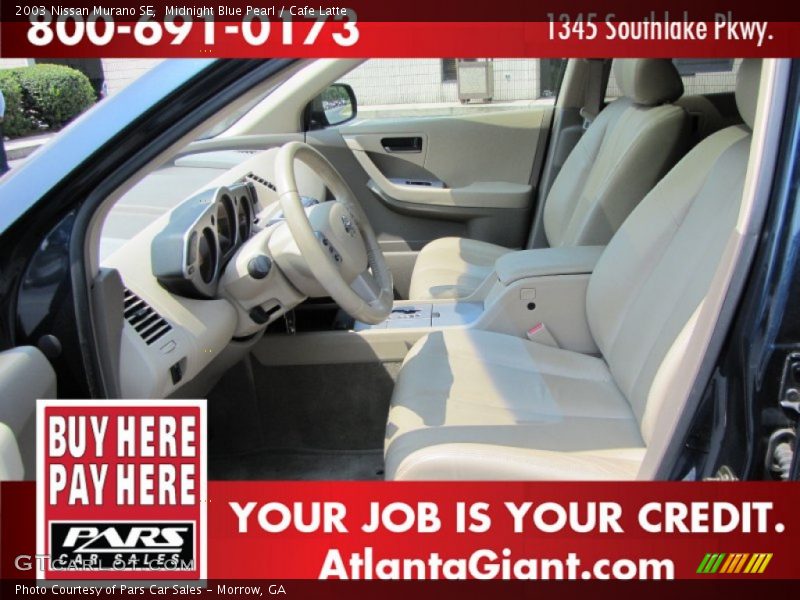 Midnight Blue Pearl / Cafe Latte 2003 Nissan Murano SE