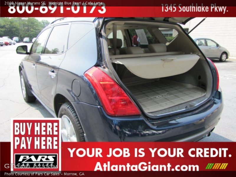Midnight Blue Pearl / Cafe Latte 2003 Nissan Murano SE
