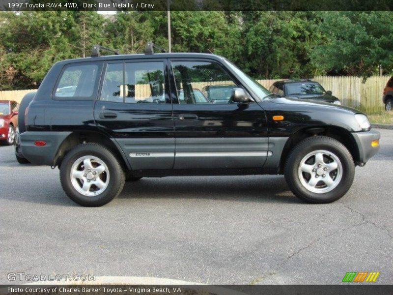 Dark Blue Metallic / Gray 1997 Toyota RAV4 4WD