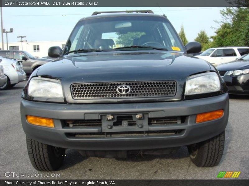 Dark Blue Metallic / Gray 1997 Toyota RAV4 4WD
