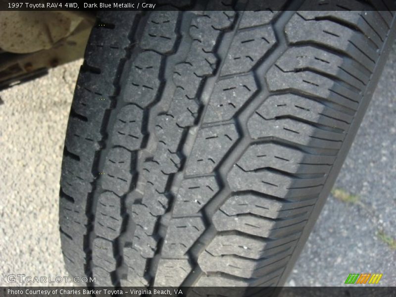 Dark Blue Metallic / Gray 1997 Toyota RAV4 4WD