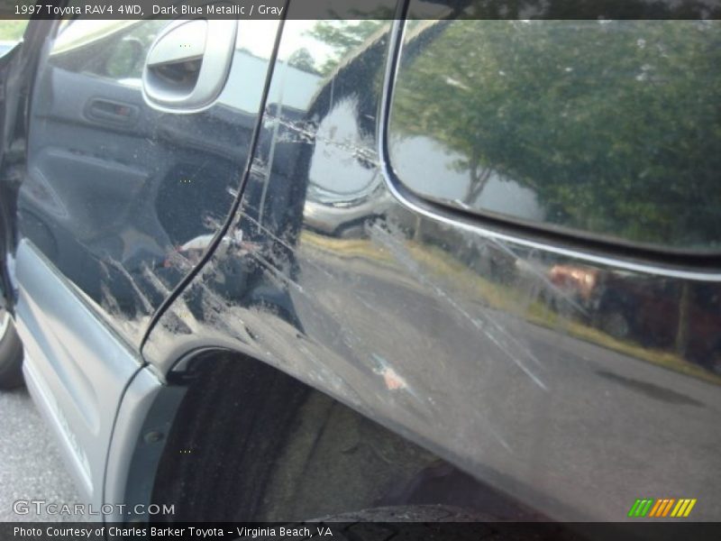 Dark Blue Metallic / Gray 1997 Toyota RAV4 4WD