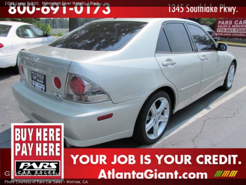Millennium Silver Metallic / Black 2001 Lexus IS 300