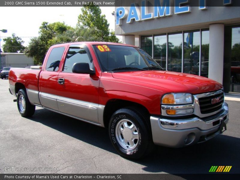 Fire Red / Dark Pewter 2003 GMC Sierra 1500 Extended Cab