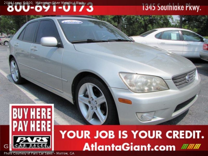 Millennium Silver Metallic / Black 2001 Lexus IS 300