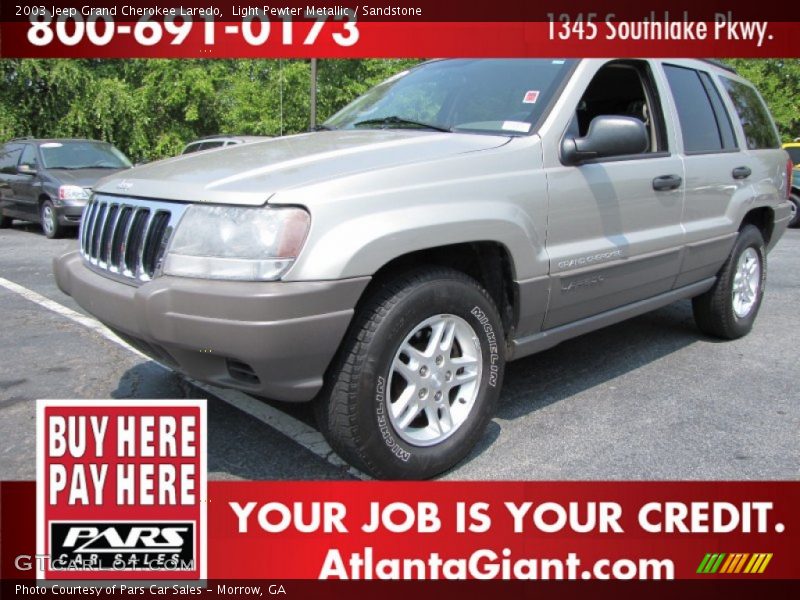 Light Pewter Metallic / Sandstone 2003 Jeep Grand Cherokee Laredo