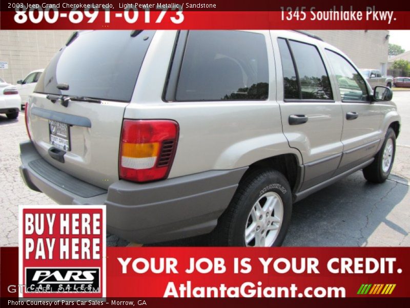Light Pewter Metallic / Sandstone 2003 Jeep Grand Cherokee Laredo