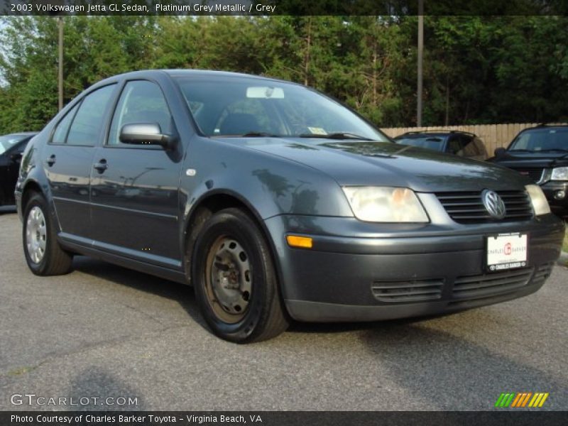 Platinum Grey Metallic / Grey 2003 Volkswagen Jetta GL Sedan