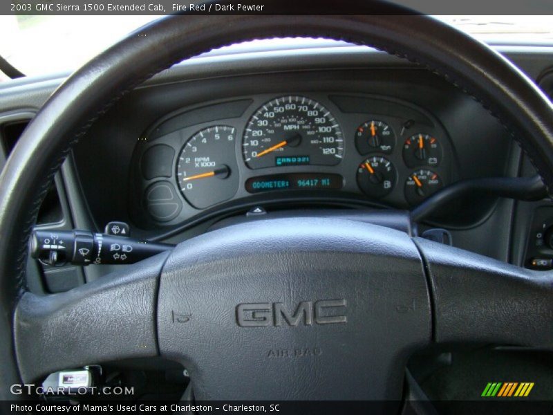 Fire Red / Dark Pewter 2003 GMC Sierra 1500 Extended Cab