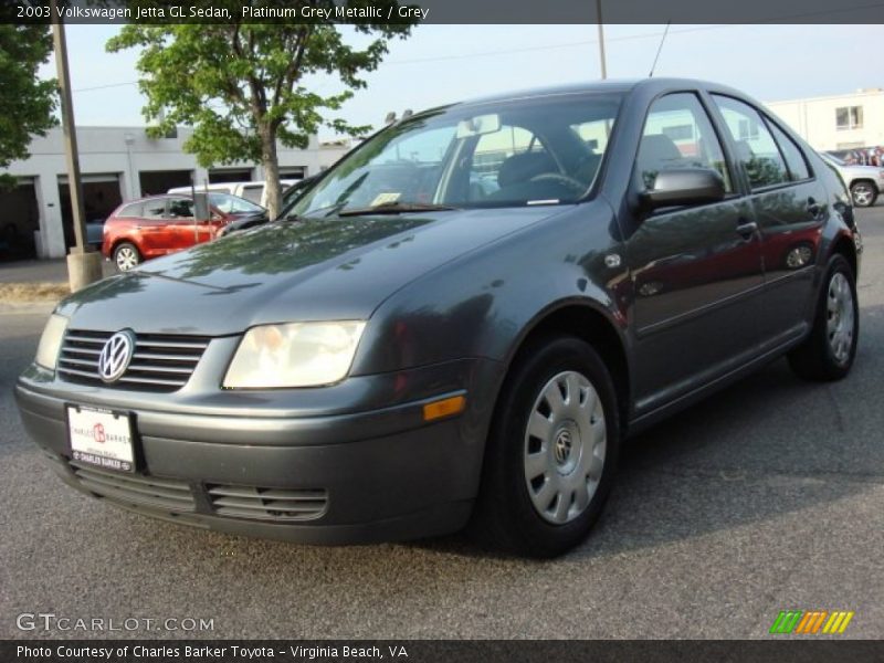Platinum Grey Metallic / Grey 2003 Volkswagen Jetta GL Sedan