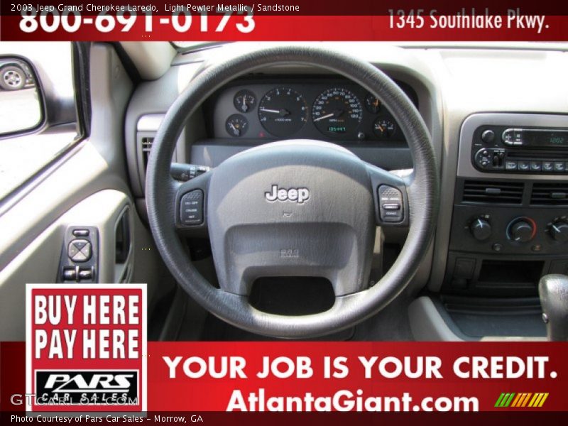 Light Pewter Metallic / Sandstone 2003 Jeep Grand Cherokee Laredo